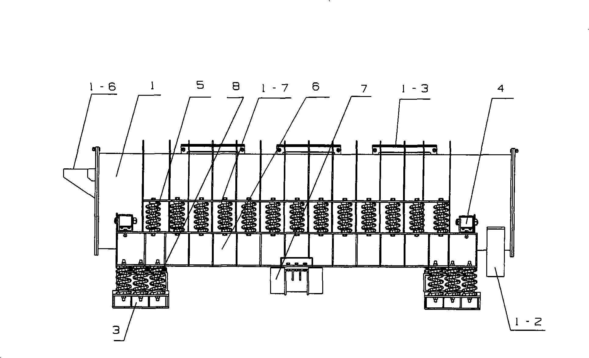 Double-mass asymmetric vibration ball mill