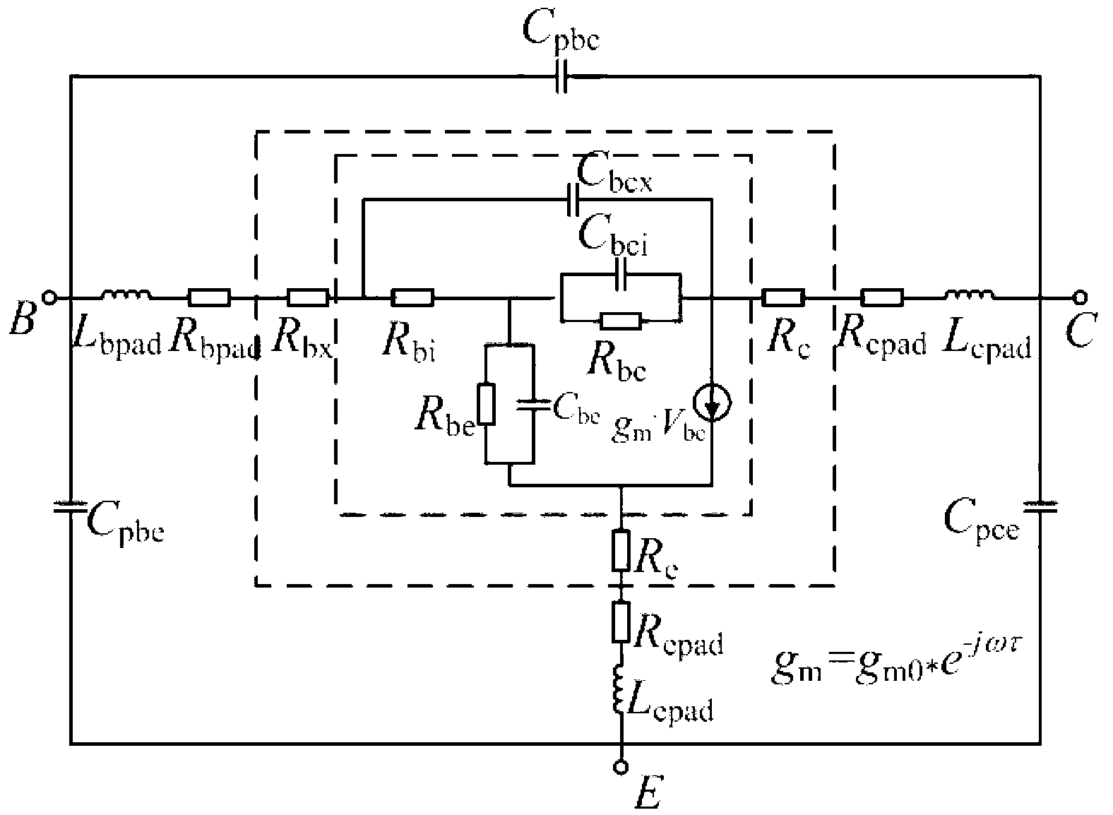 Parameter extraction method for InP HBT (indium phosphide heterojunction bipolar transistor) small-signal models