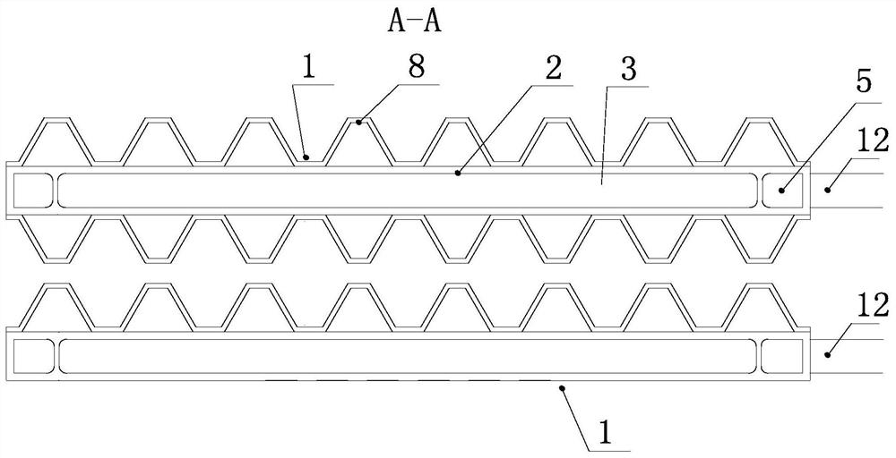 Novel header type heat storage radiant plate type indoor heat exchanger for winter and summer