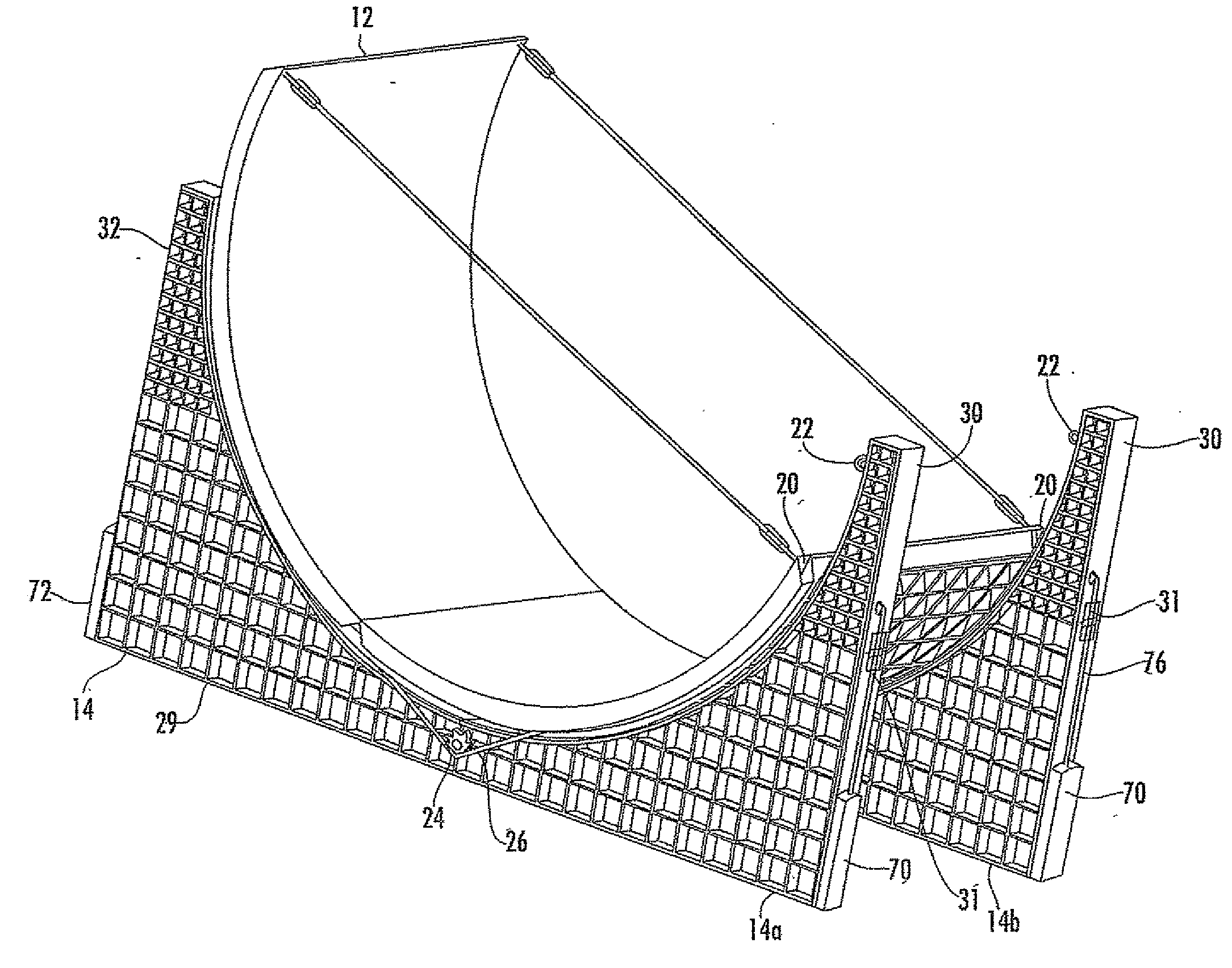 Parabolic solar energy collector apparatus