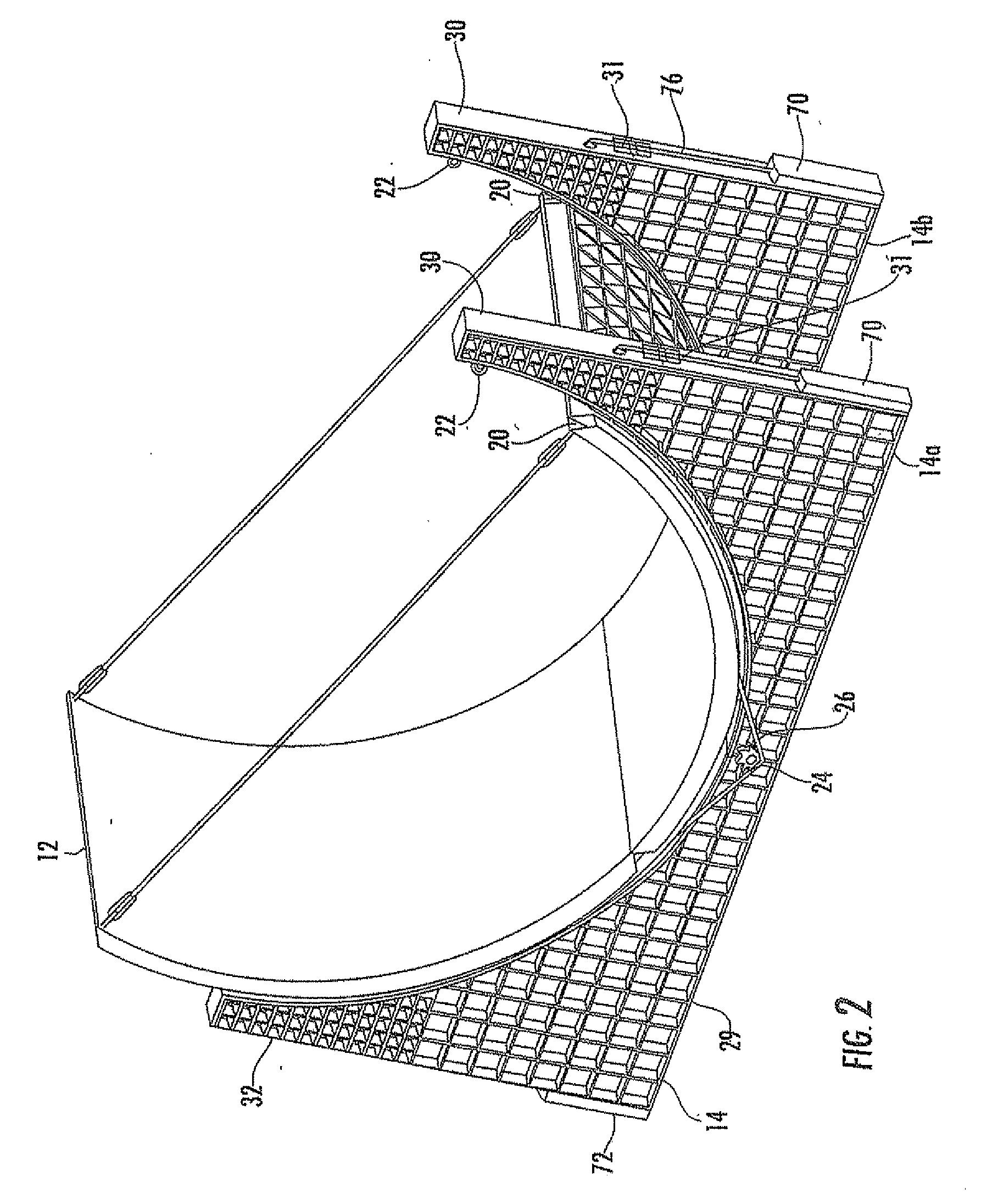 Parabolic solar energy collector apparatus