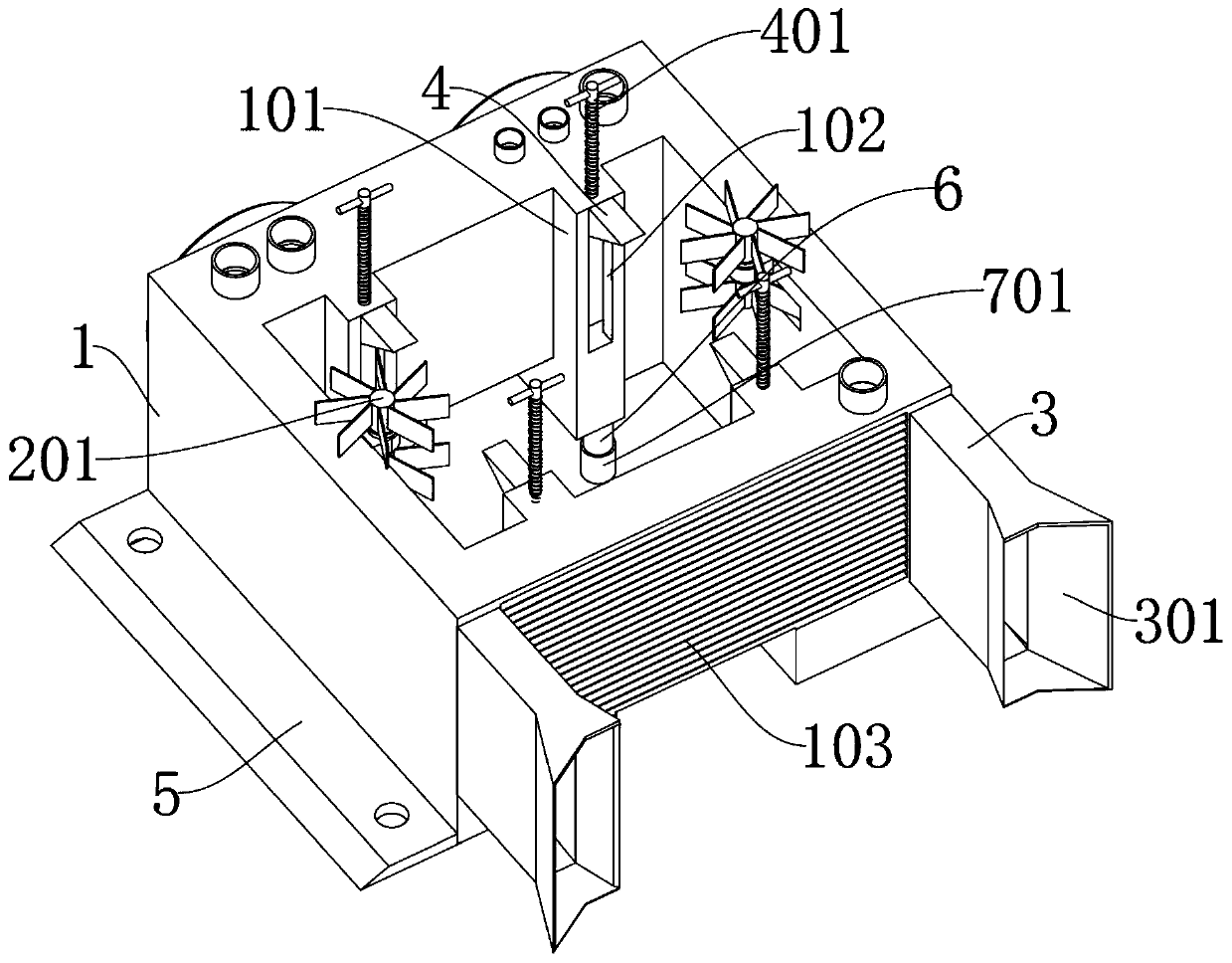 Matching high-performance cooling device for internal combustion engine