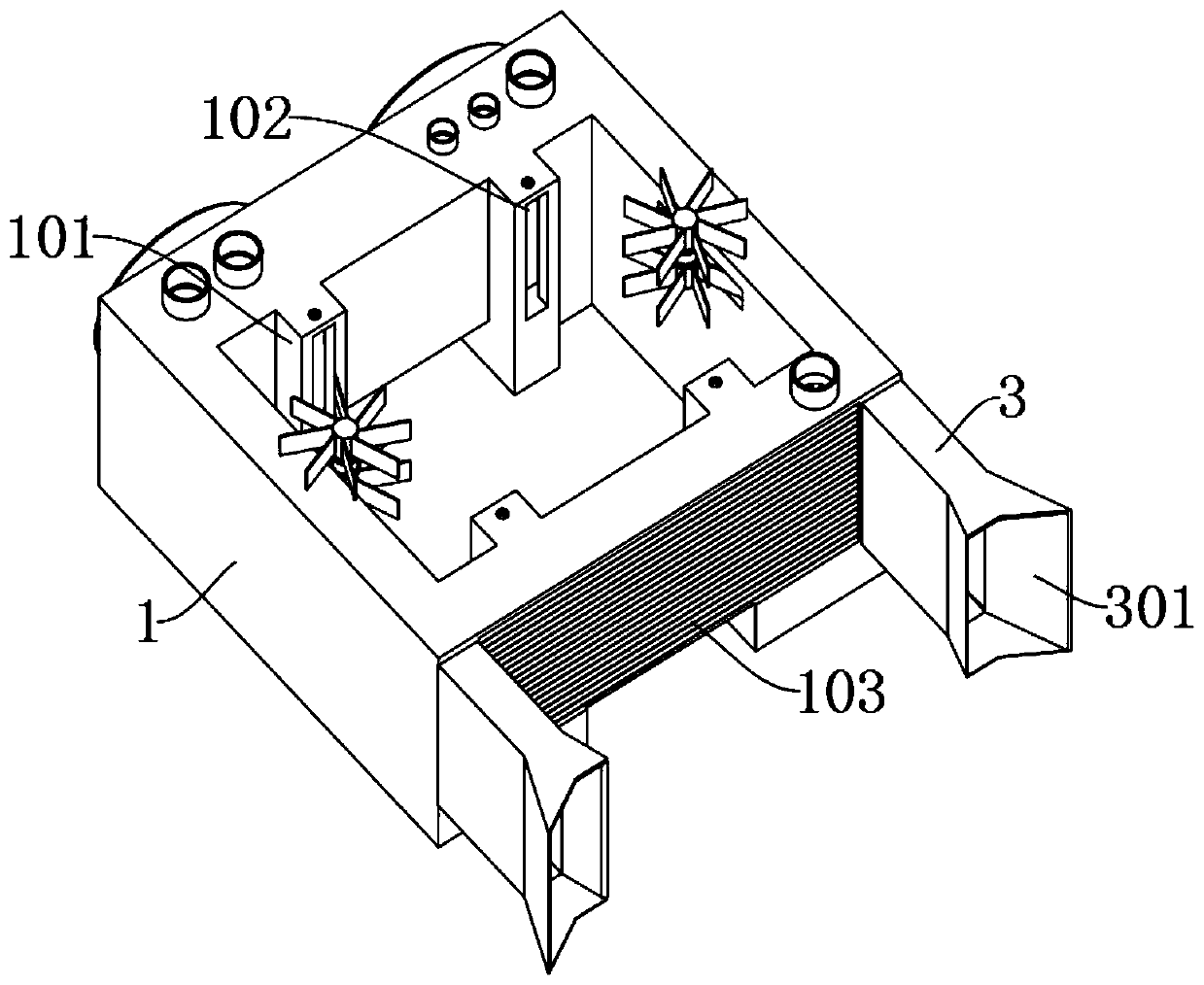 Matching high-performance cooling device for internal combustion engine