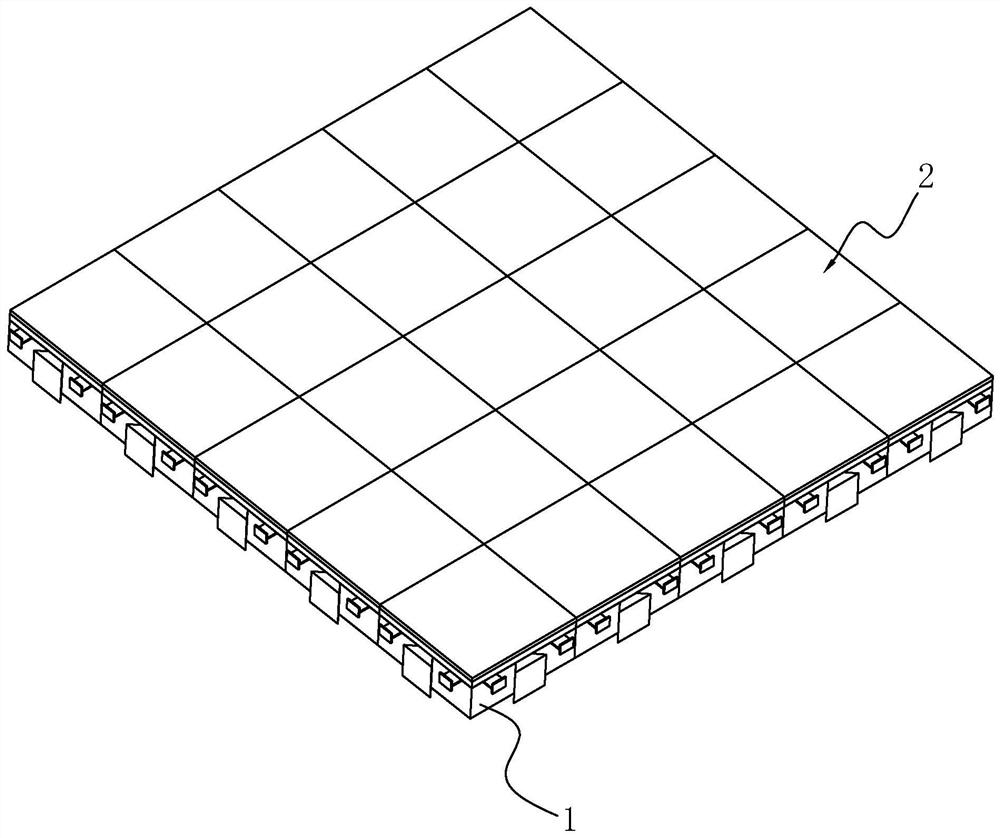 A building floor structure