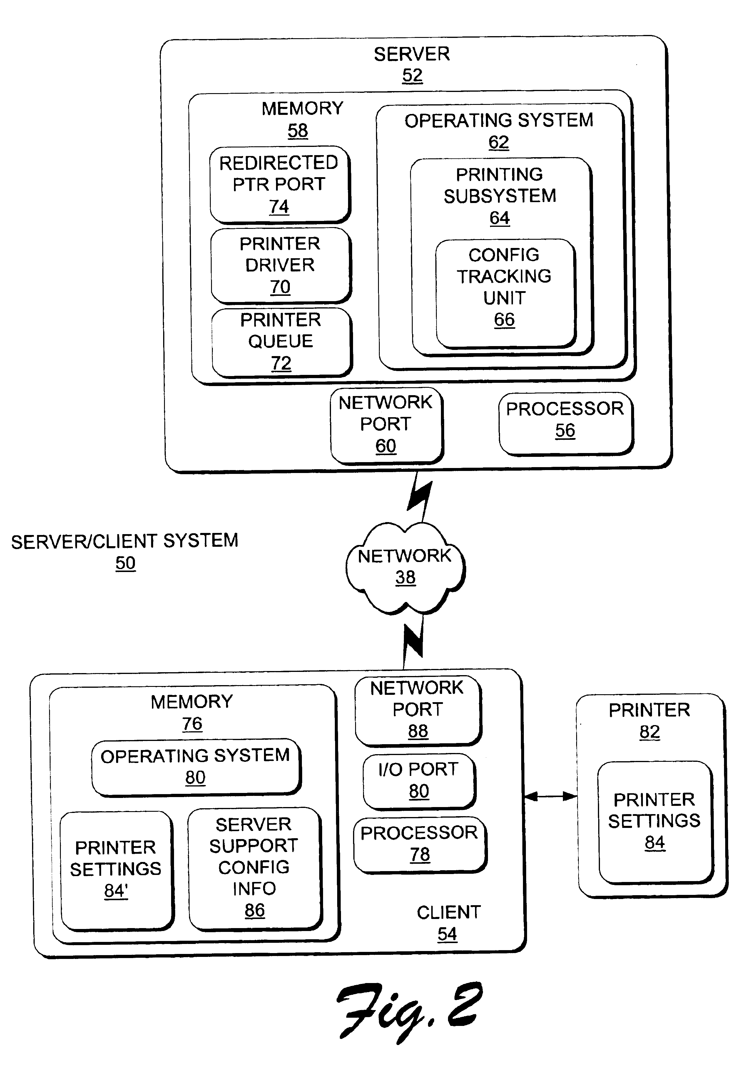 Client side caching of printer configuration