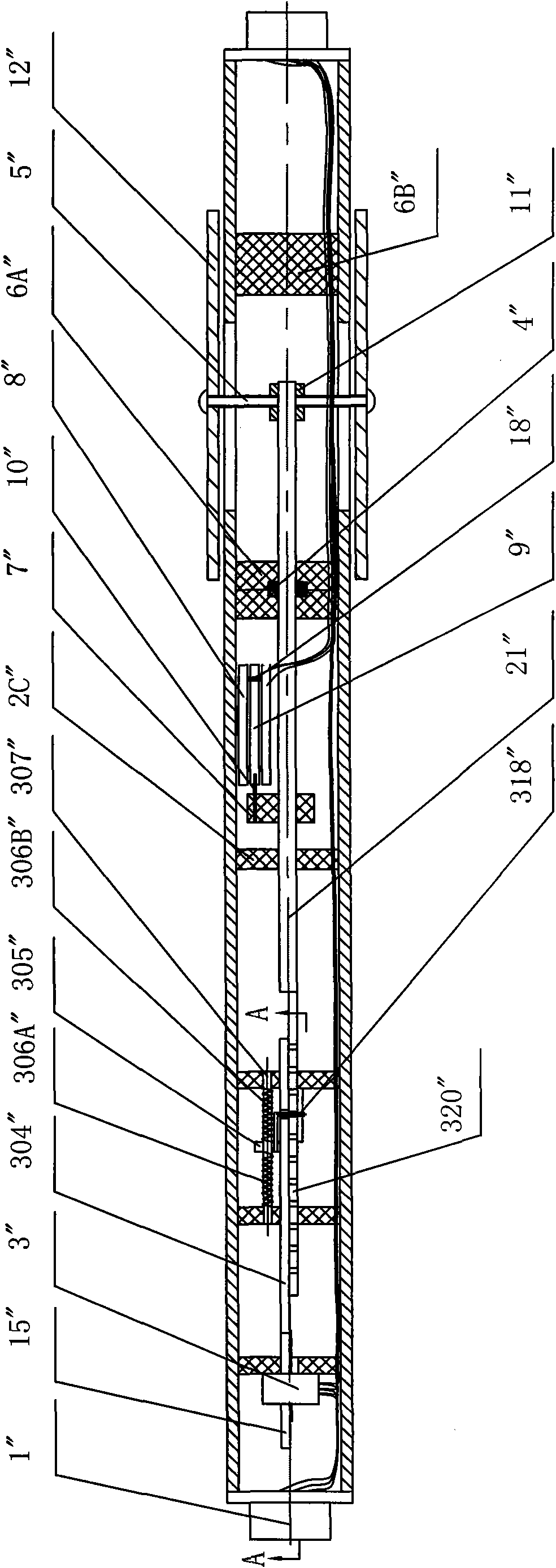 Rod type strata displacement monitor and system