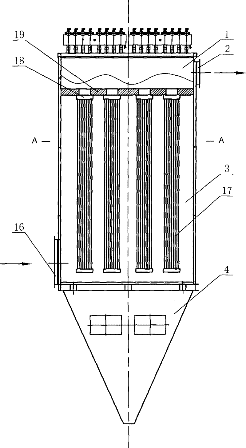 Novel dust-collecting and dust-removing flexible conveying system