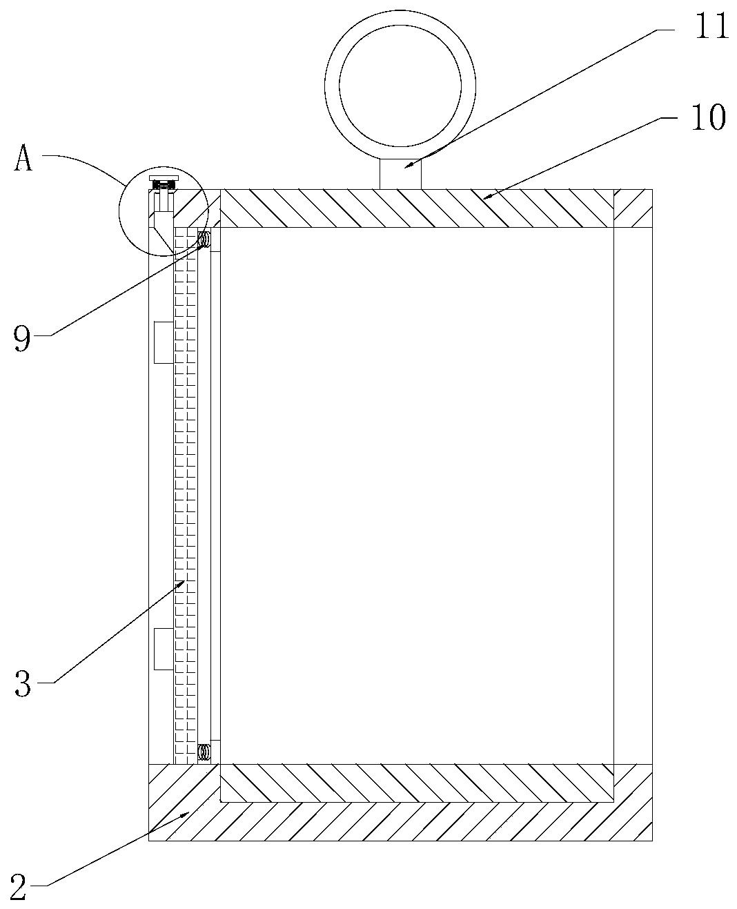 Convenient filtering device for industrial environment wastewater