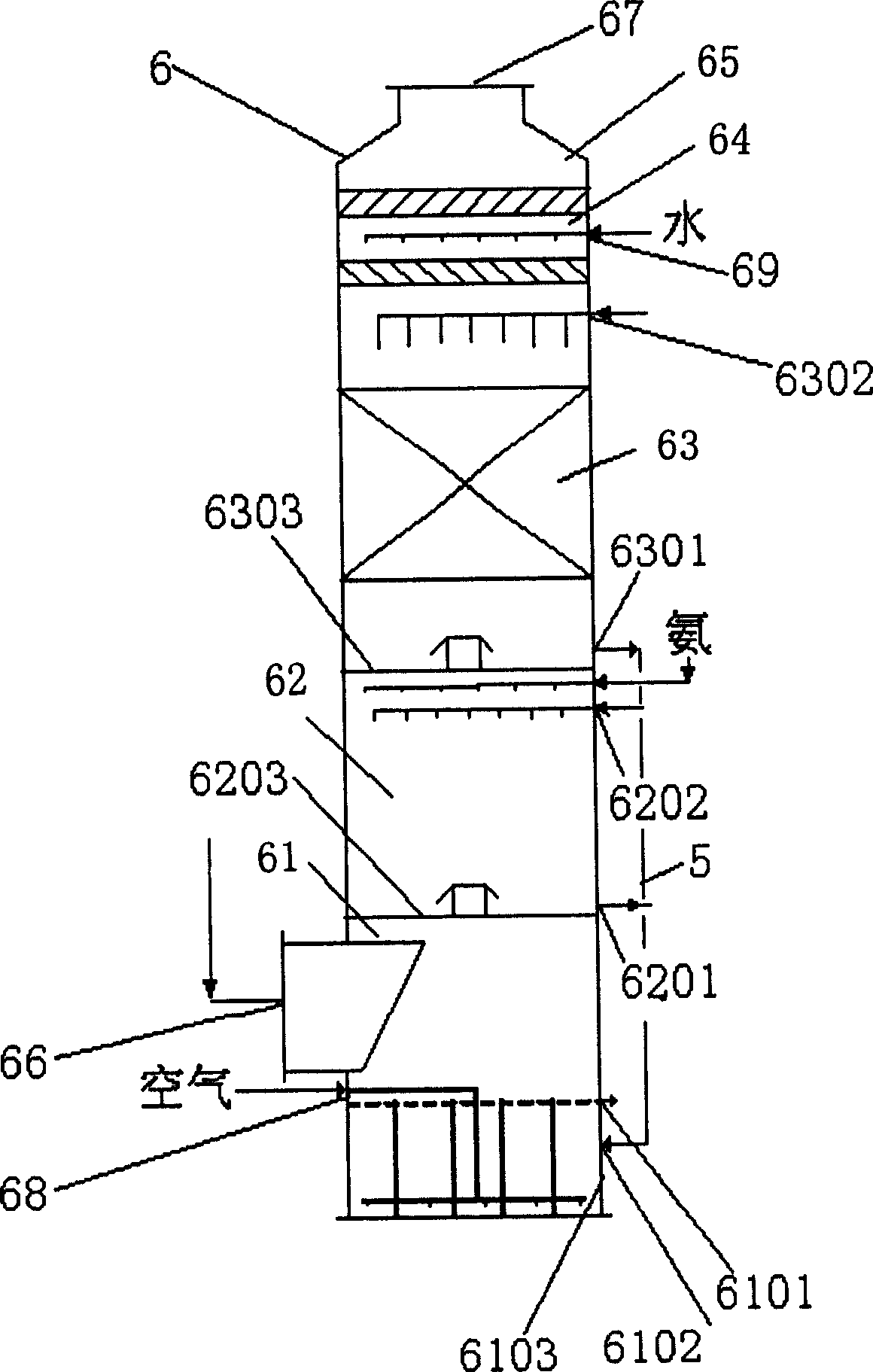 Removing and recovering process and device for SO2 in flue gas