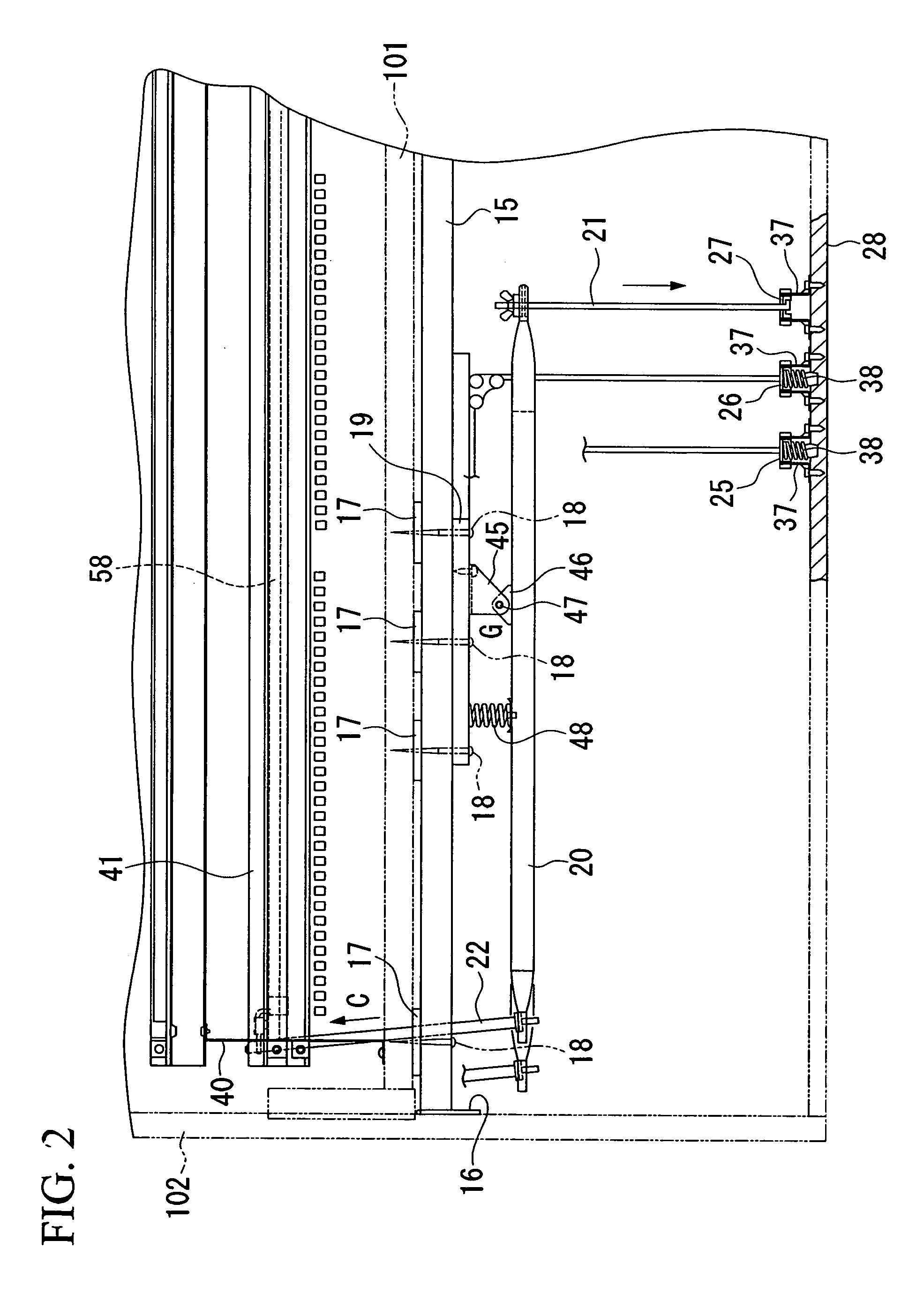 Keyboard instrument having pedal mechanism