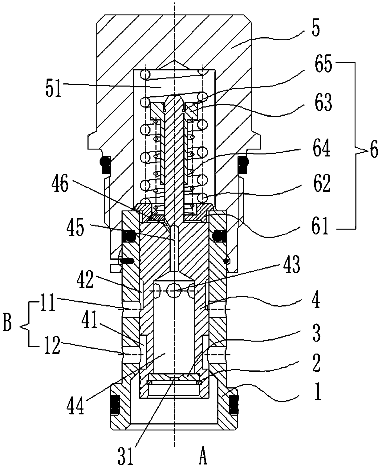 A one-way flow valve