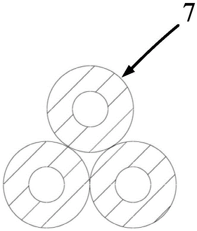 A flexible pipeline of thrust vector adjustment mechanism of electric propulsion system