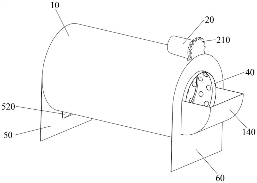 Camellia oleifera fruit drying and screening device