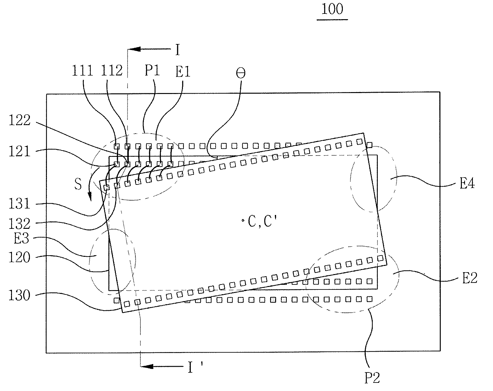 Semiconductor package having a stacked structure