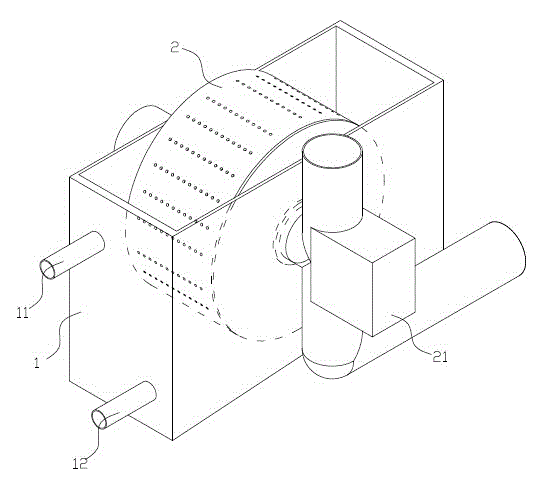 Factory culturing pond bottom particle washing and recovering device