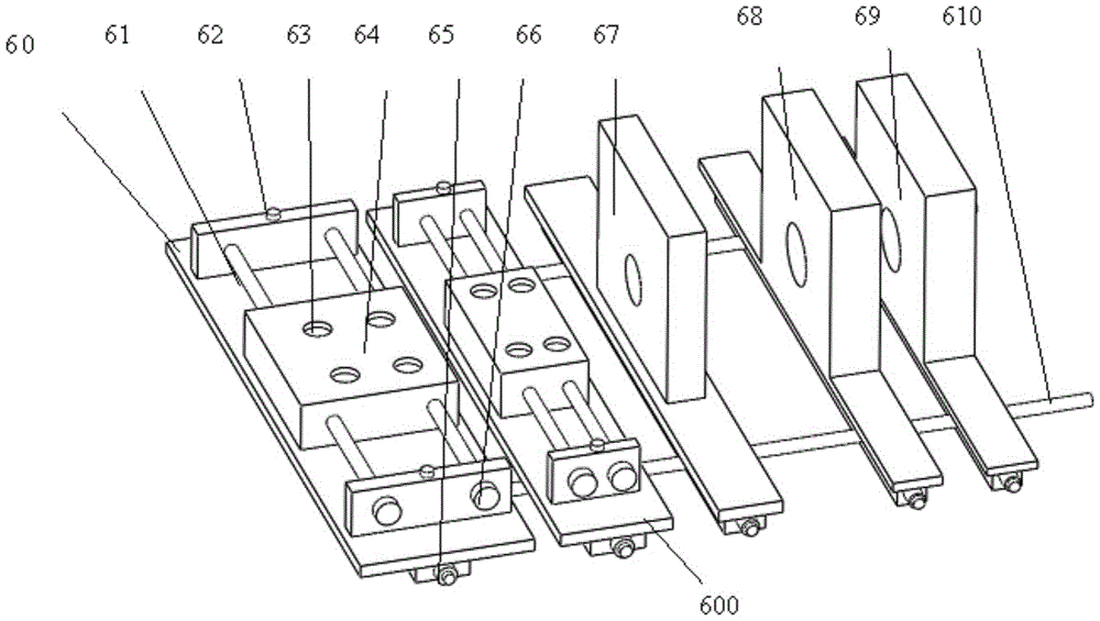 A metal composite strip longitudinal wrap forming device