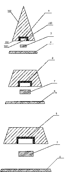 Artificial crystal memorial tower and making method thereof