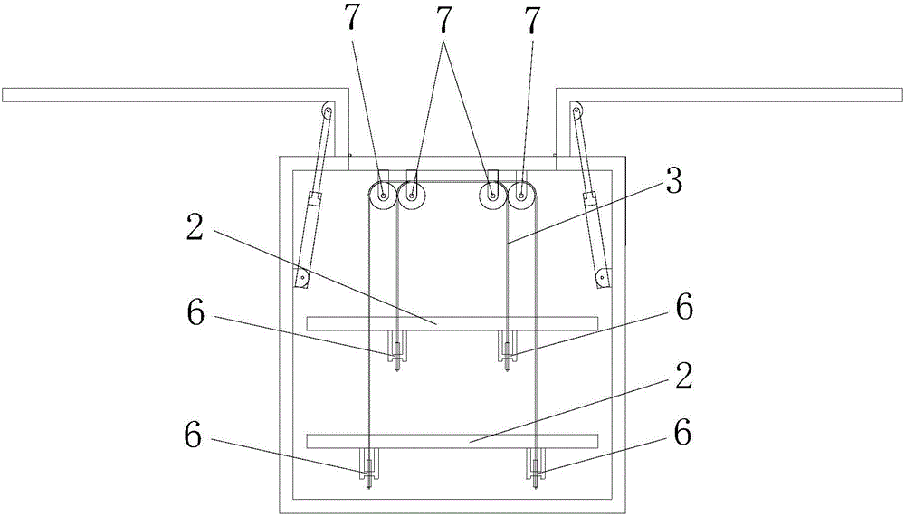 Wing type container for layered transportation of scrapped electric automobile power batteries