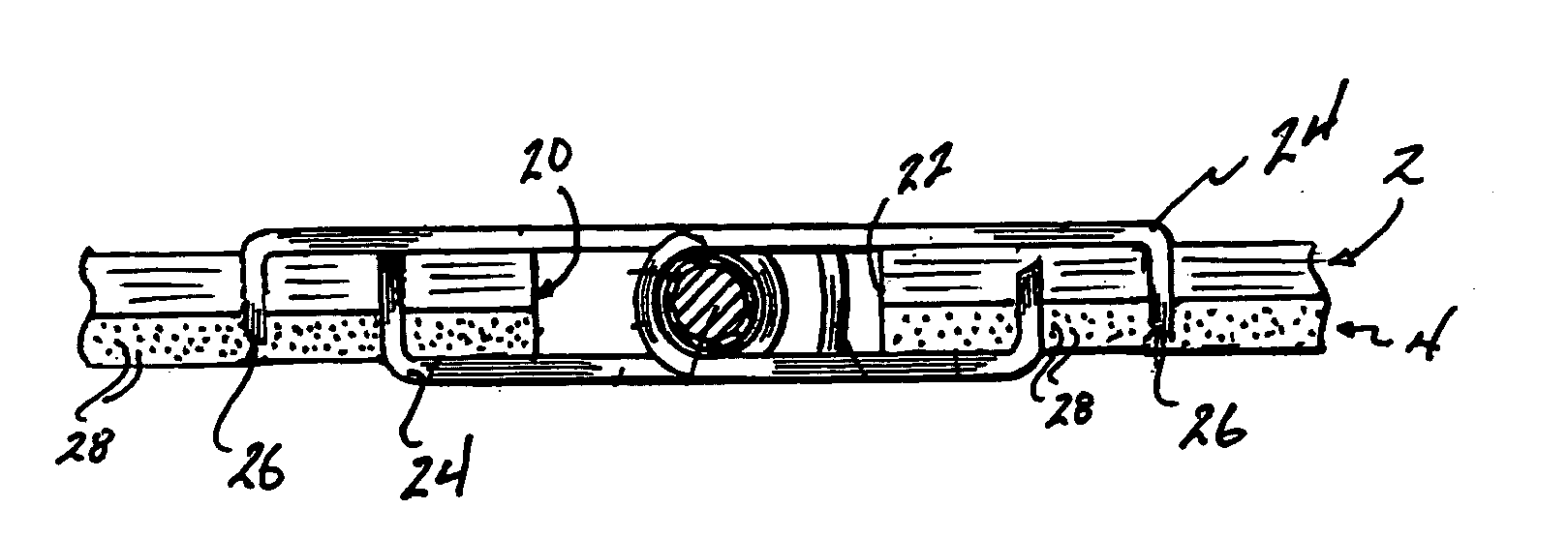 Oriented needled felt conveyor belt