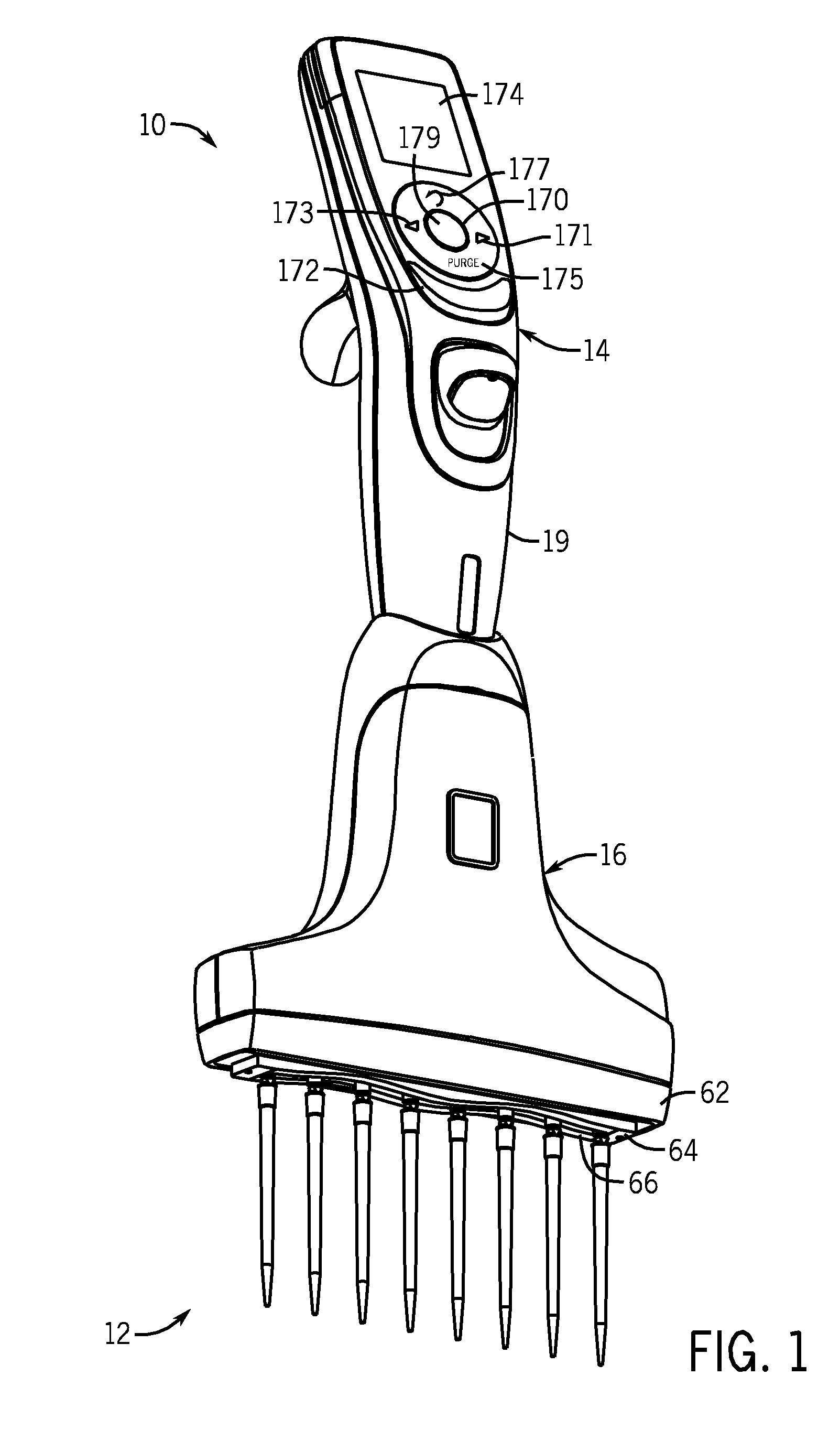 Multi-channel pipettor with repositionable tips