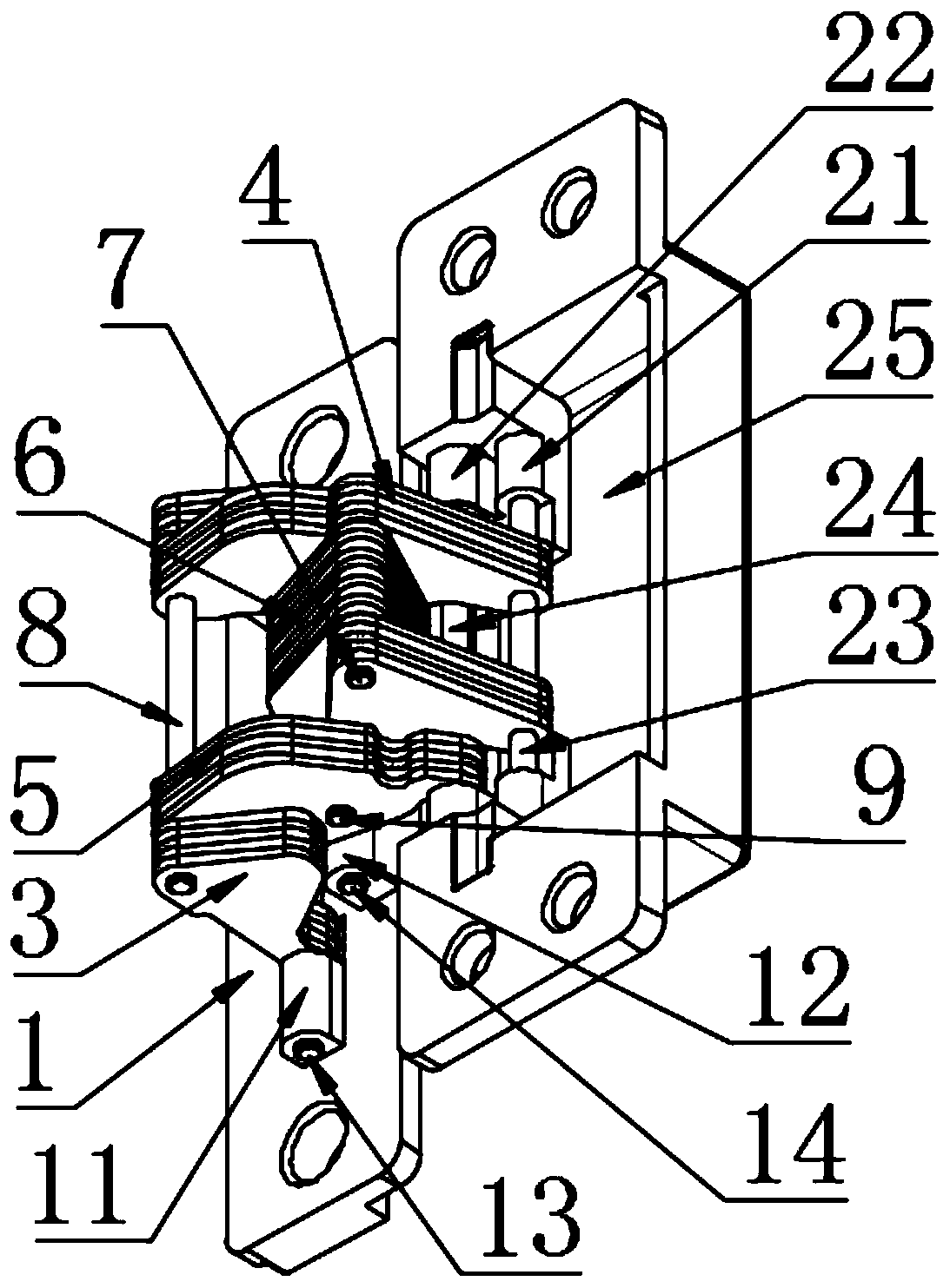 Laminated hinge