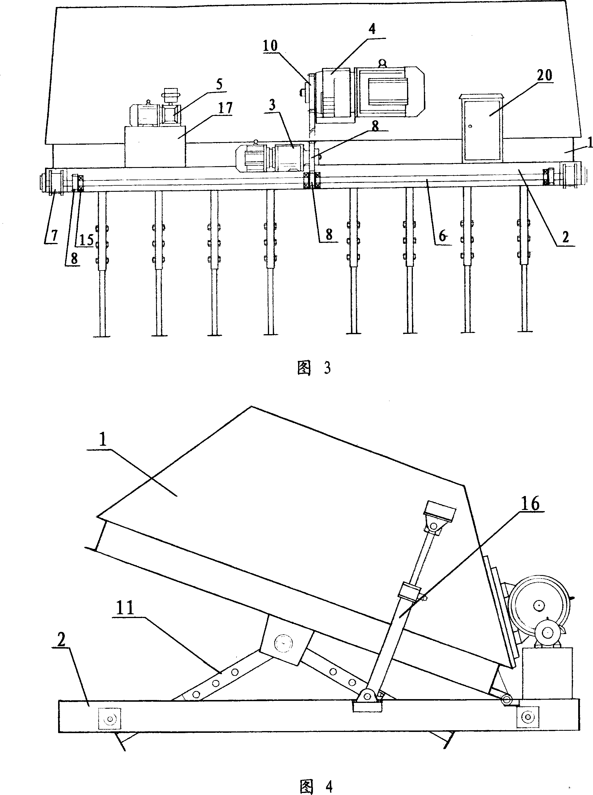 Groove type turning machine for sludge