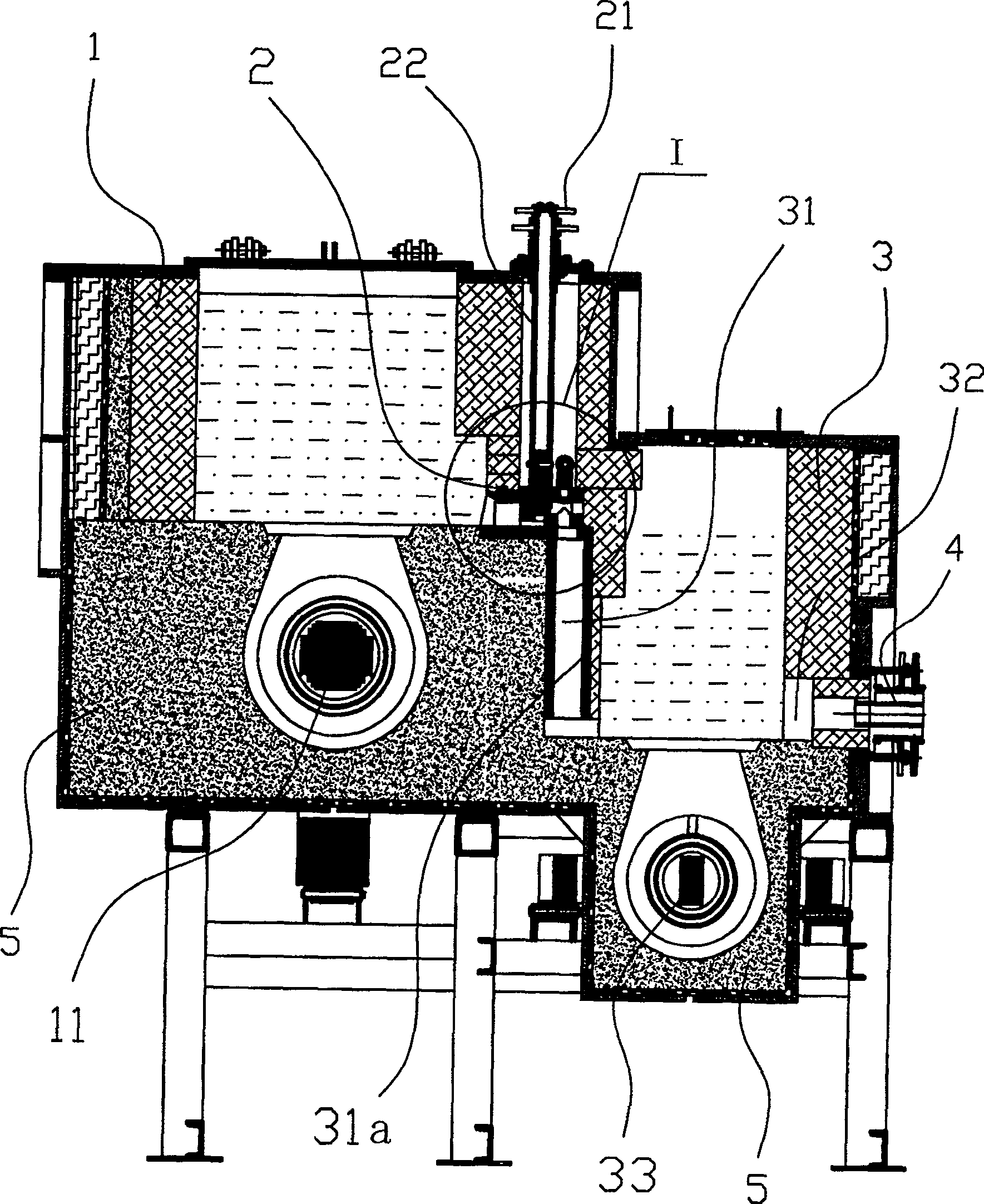 Thermal-insulation smelting composite furnace for non-ferrous metal