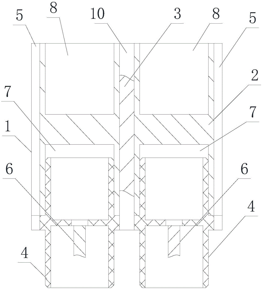 A connection structure for a planting box