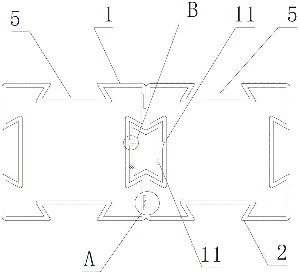 A connection structure for a planting box