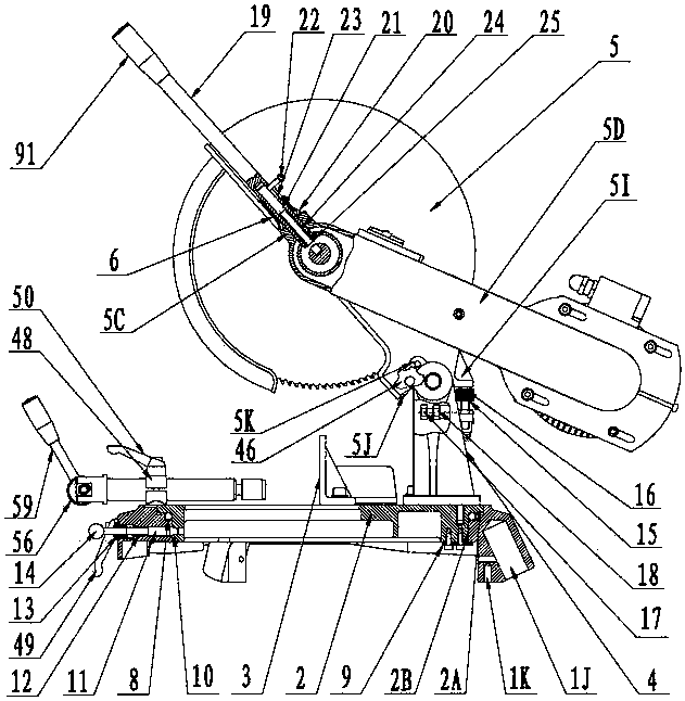 Circular saw web cutting machine