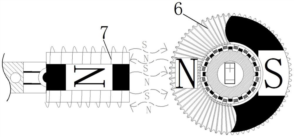 Magnetic repulsion and attraction reciprocating medical mute saw