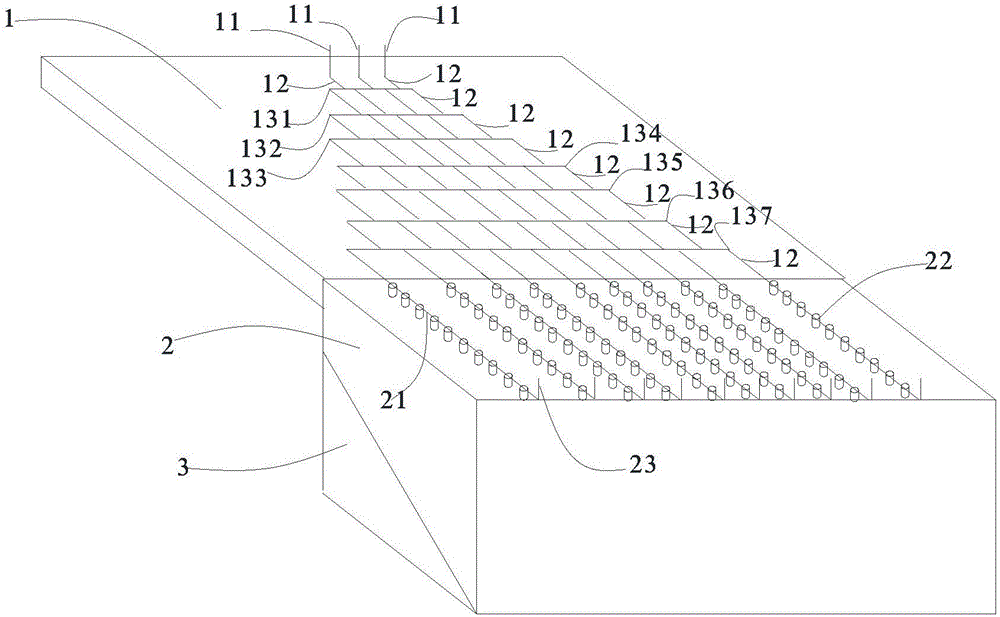 Device for synthesising metal matrix powder material and high-flux synthesis method thereof