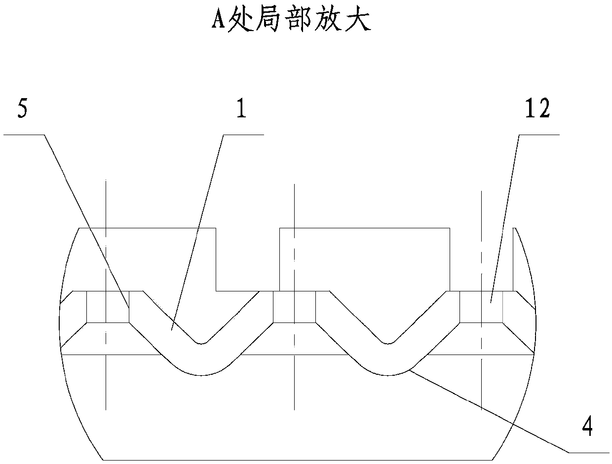 Pierced type master slice of radiator of internal combustion engine and processing method thereof