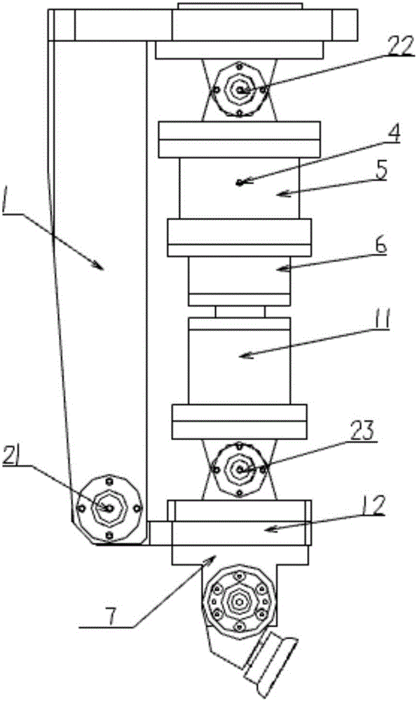 Passive spring roller hemming component