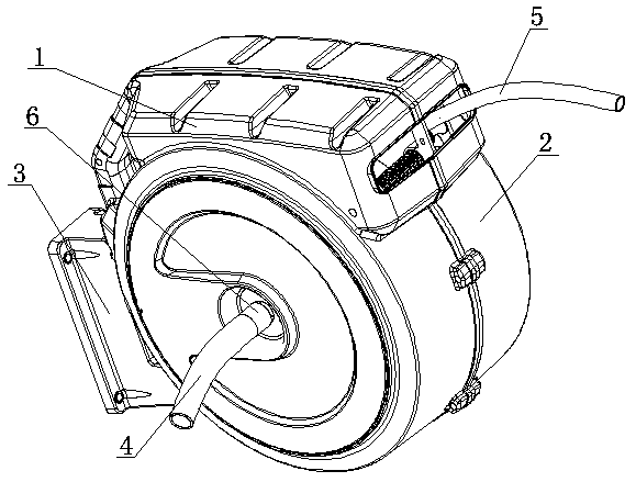 Pressure boosting pipe coiling device