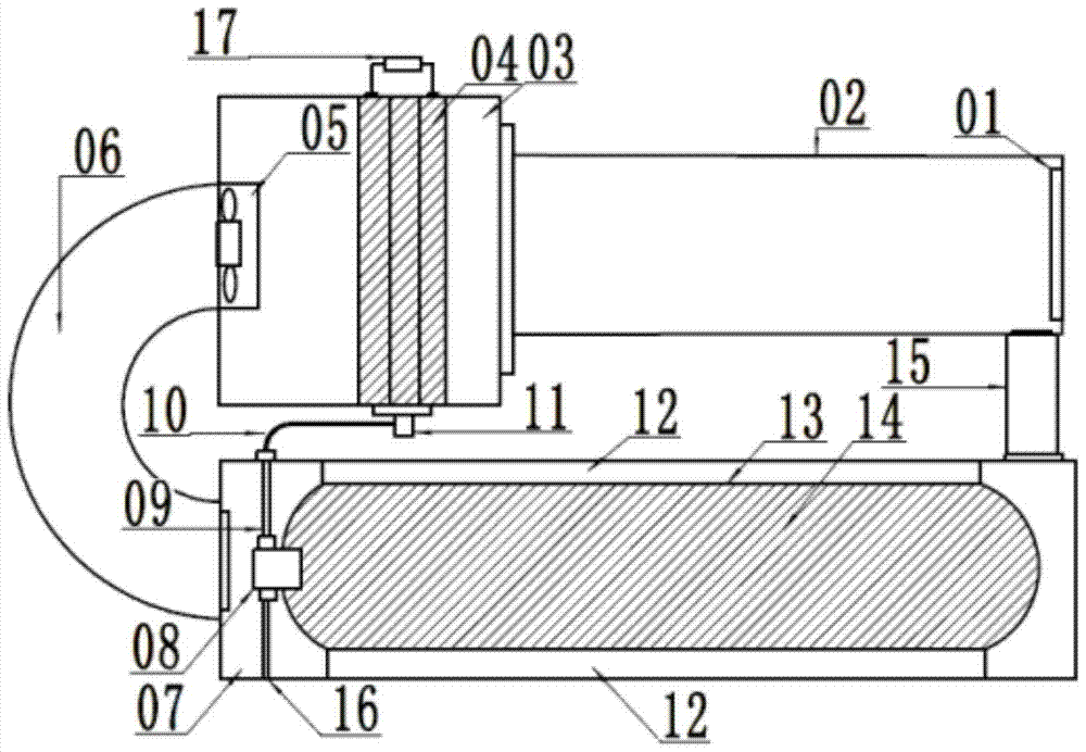 Metal hydride hydrogen storage and fuel cell combined system