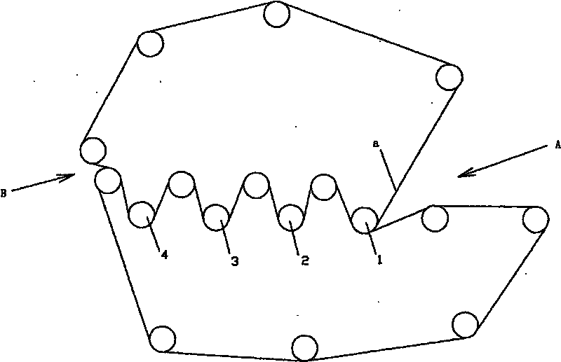 Strap filter-press dehydration technique and device