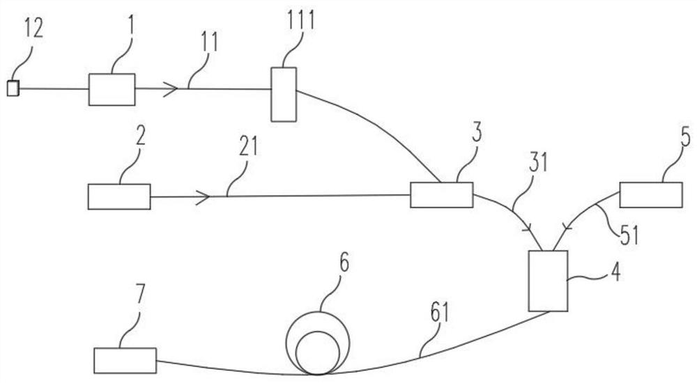 Fiber laser output beam measuring device and using method thereof