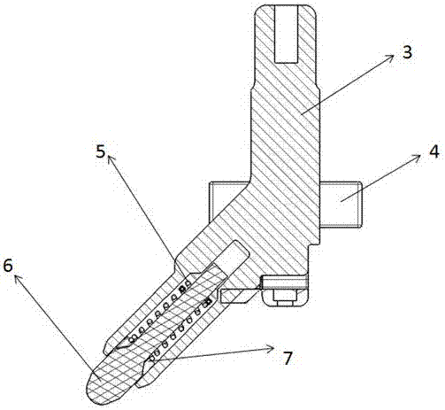 Sound eliminating large-damp self-resetting rail mechanism