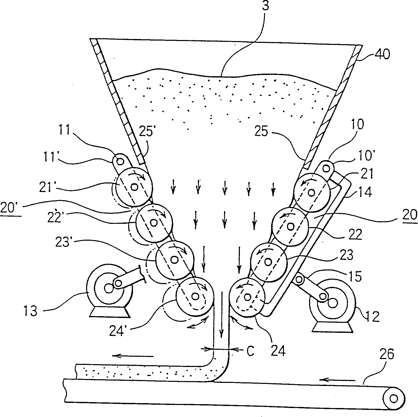 Method and plant for providing quantitative dough for bread continuously