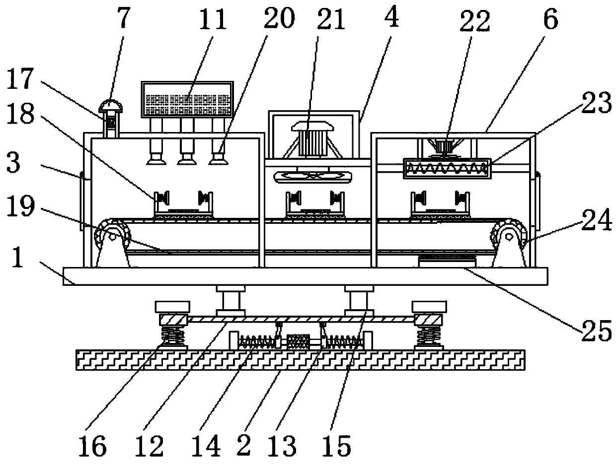 Electrophoresis spraying machine device for automobile accessories