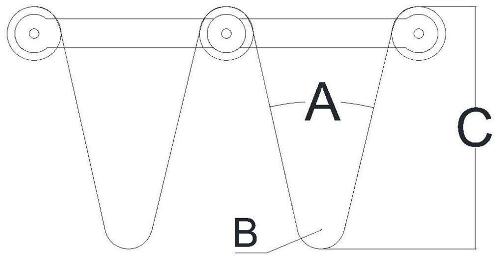 Arm type wavy cloth shaping device and shaping method thereof