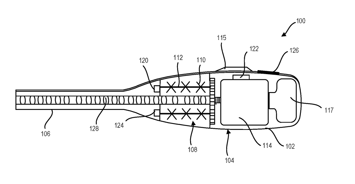 Combined mixing and dispensing device for surgical material