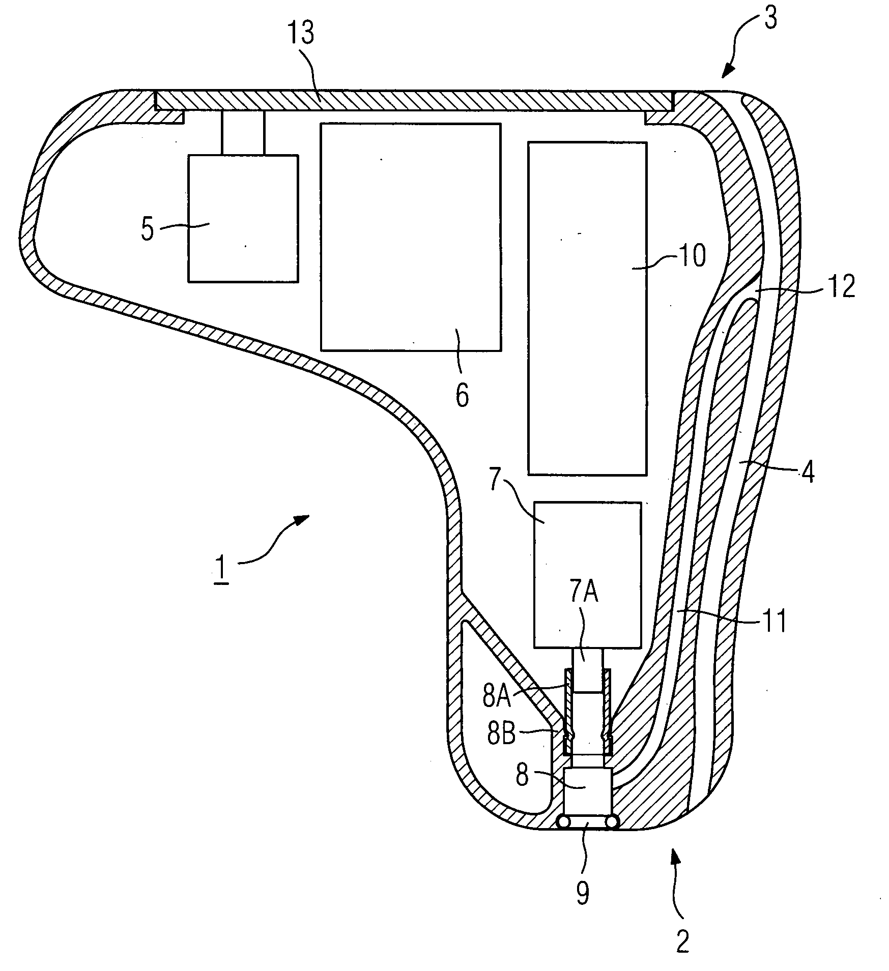 In-the ear hearing aid device with a vent