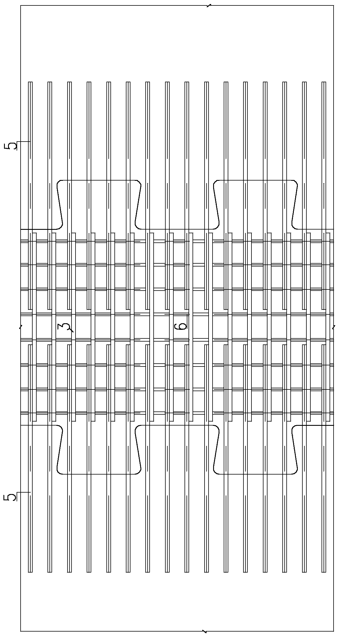 Ultra-high performance concrete composite beam bridge deck slab wet joint continuous structure with template