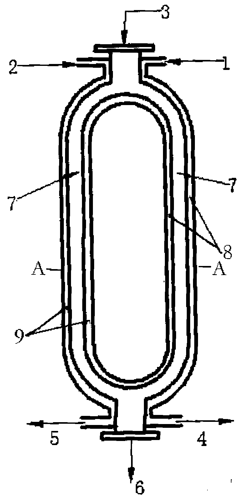 0-shaped lead-bismuth heat exchange device