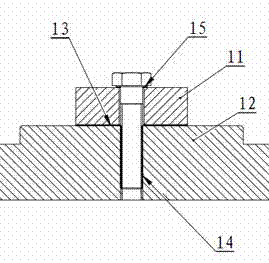 Full-load static characteristic test device and test method of bolt joint surface unit