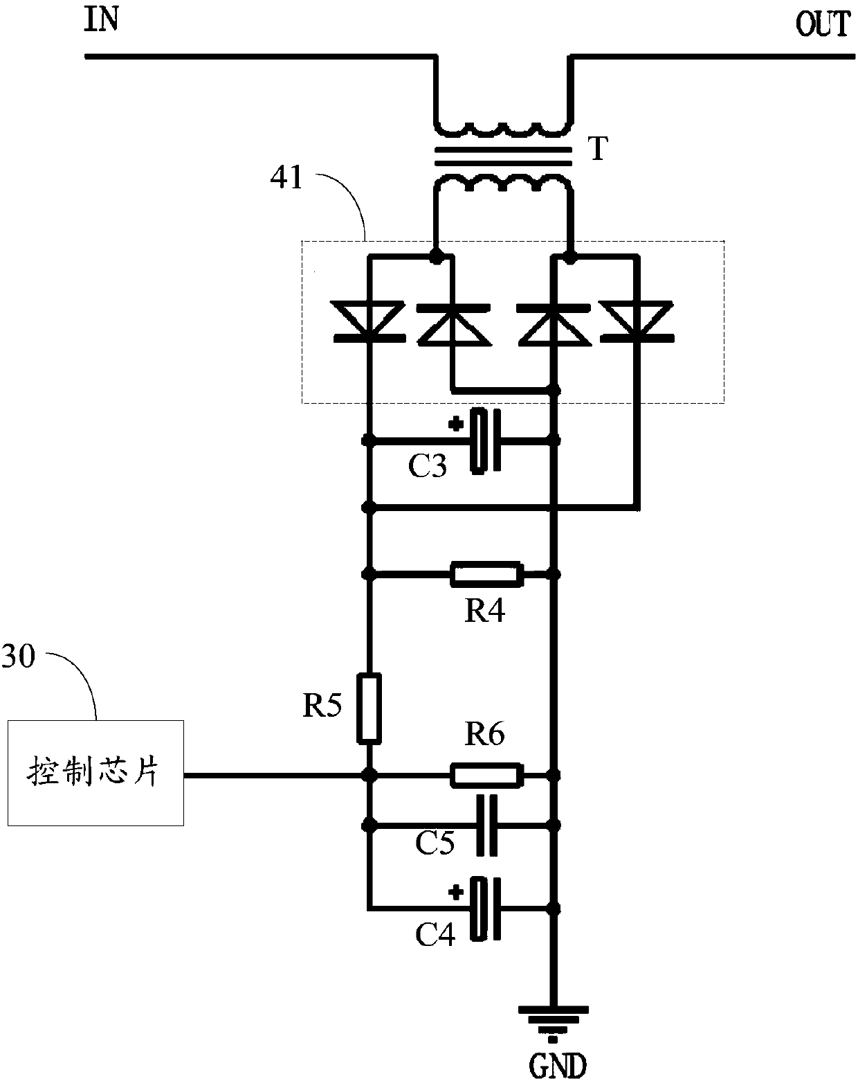 Heating control circuit and wall breaker