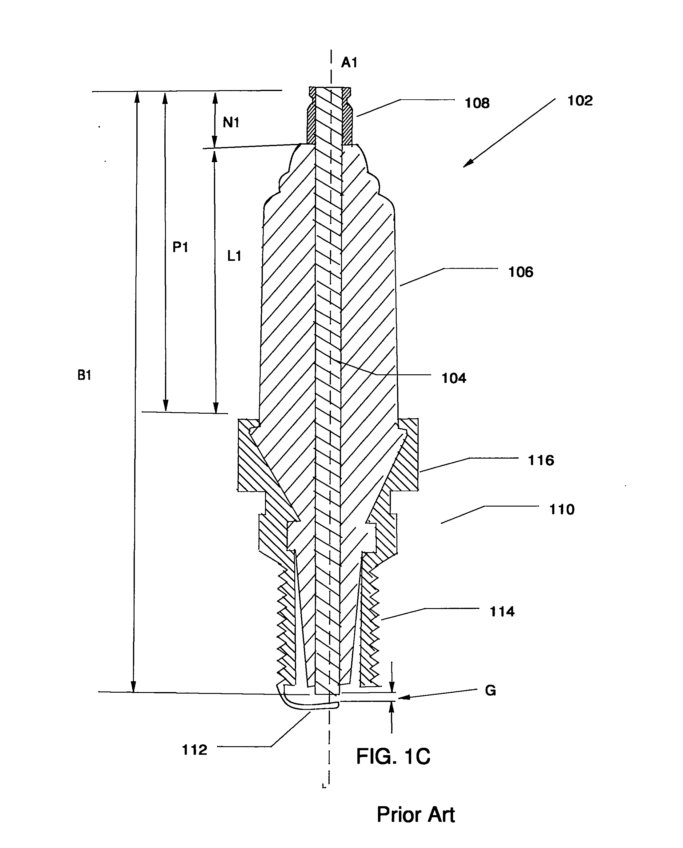 Flexible spark plug