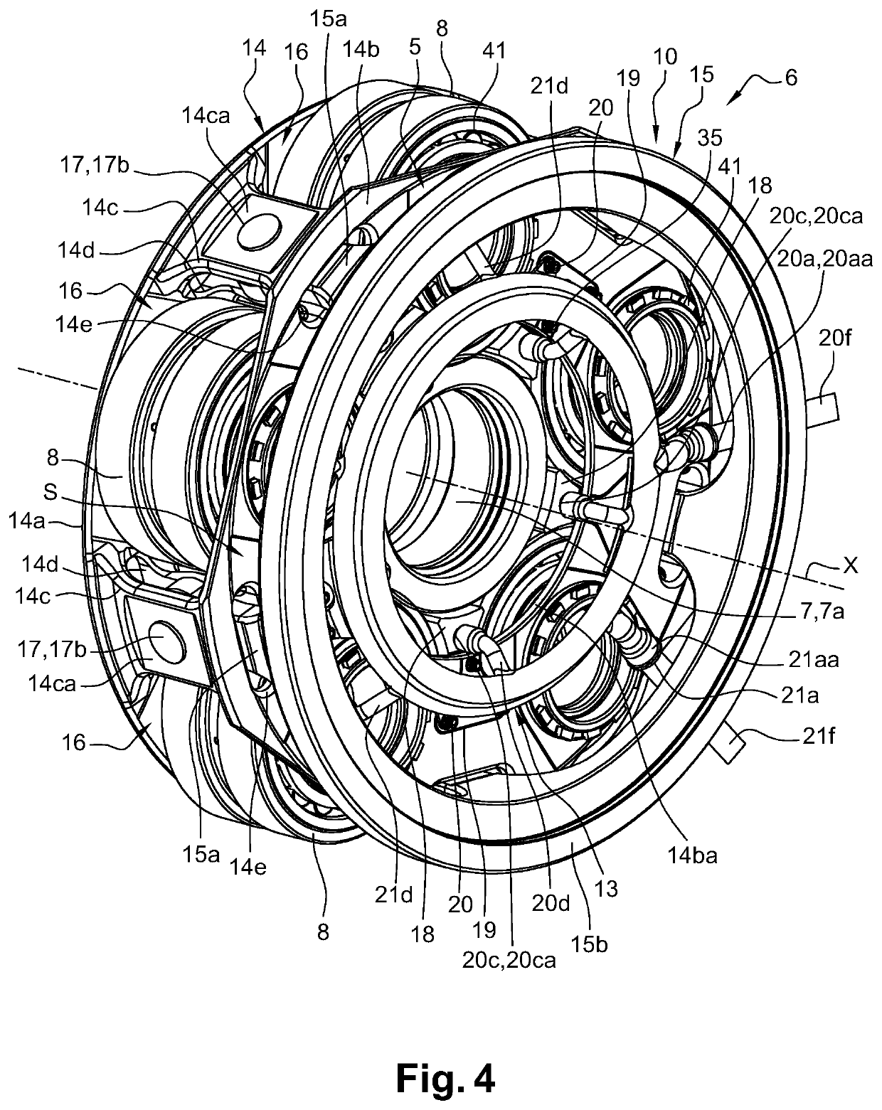 Lubricating oil distributor for a mechanical reduction gear of an aircraft turbine engine